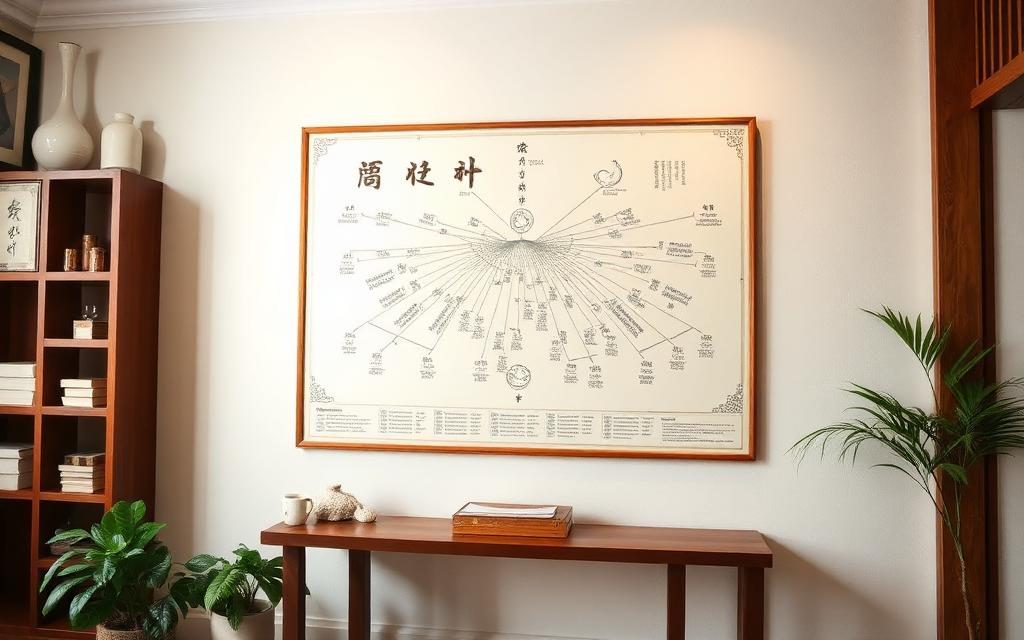 中医针灸经络图挂画 - 十二正经穴位图解 - 针灸减肥失眠面瘫调理